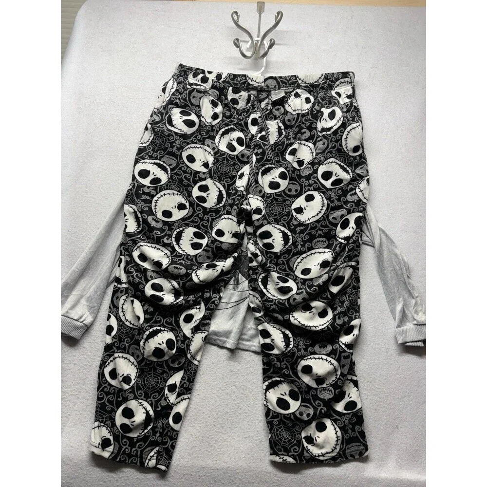 Disney pajama set Nightmare Before Christmas Gray Black 2XL Plus Size 18-20W - Picture 6 of 6